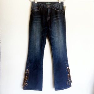 🆕 NWT VTG Ralph Lauren Western Fringe Jeans